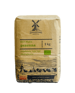 Mąka Pszenna Chlebowa Typ 750 BIO 1kg - Młyn Kopytowa