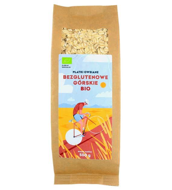 Płatki Owsiane Górskie bezglutenowe BIO 500g - Pięć Przemian