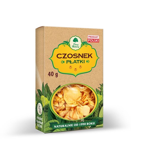 Czosnek Płatki 40g - Dary Natury