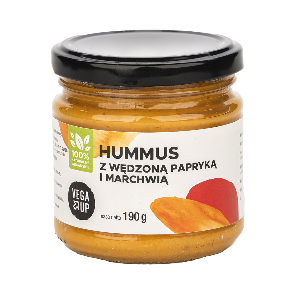 Hummus z Marchewką i Wędzoną Papryką 200g - Vega Up