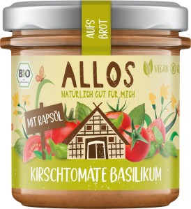 Pasta Kremowa z Pomidorami Cherry i Bazylią bezglutenowa BIO 140g - Allos