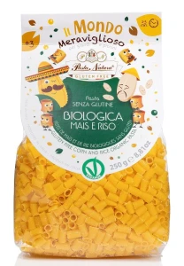 Makaron Dla Dzieci Rurka Mini Kukurydziano-Ryżowy bezglutenowy BIO 250 g - Pasta Natura