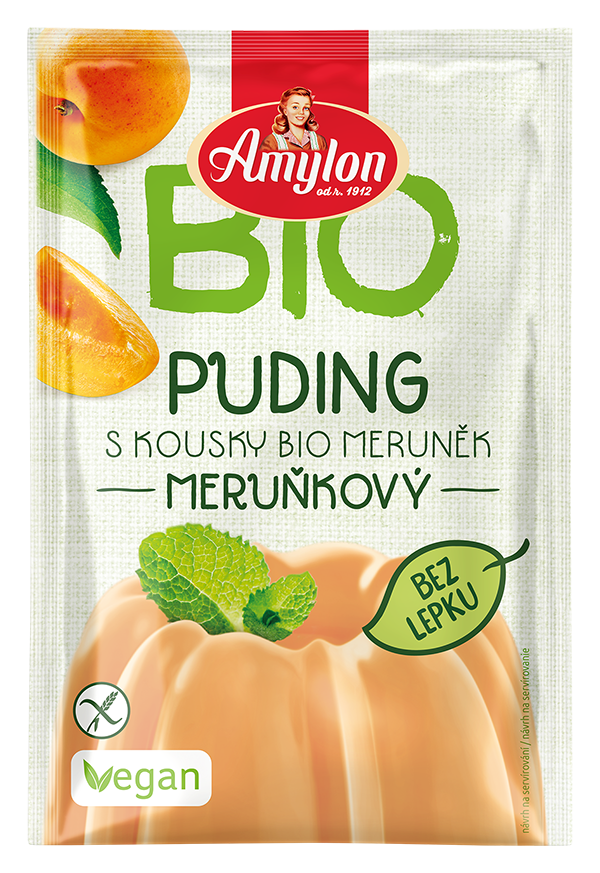Budyń Morelowy bezglutenowy BIO 40g - Amylon