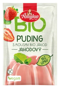 Budyń Truskawkowy bezglutenowy BIO 40g - Amylon