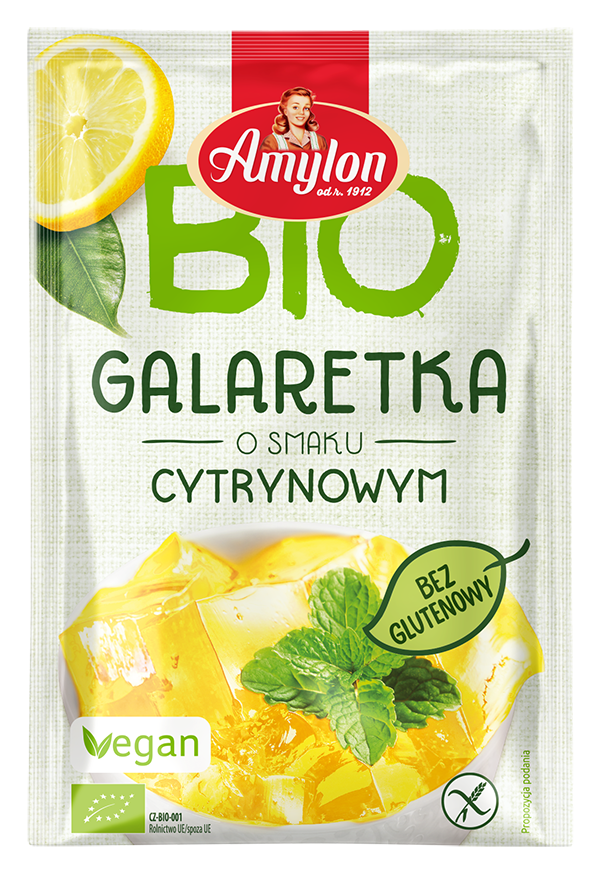 Galaretka o Smaku Cytrynowym bezglutenowa BIO 40g - Amylon
