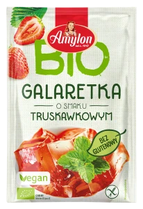Galaretka o Smaku Truskawkowym bezglutenowa BIO 40g - Amylon