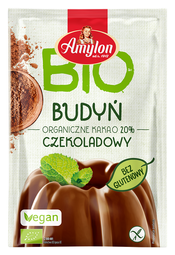 Budyń Czekoladowy bezglutenowy BIO 40g - Amylon