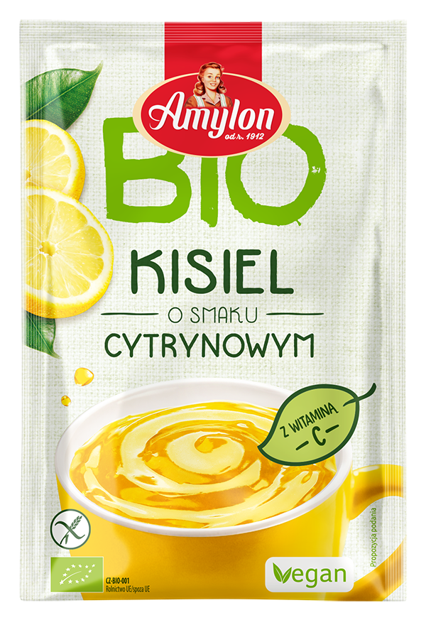 Kisiel o Smaku Cytrynowym bezglutenowy BIO 30g - Amylon