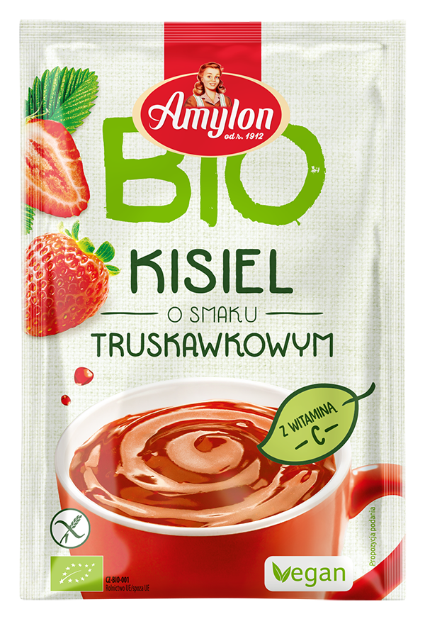 Kisiel o Smaku Truskawkowym bezglutenowy BIO 30g - Amylon