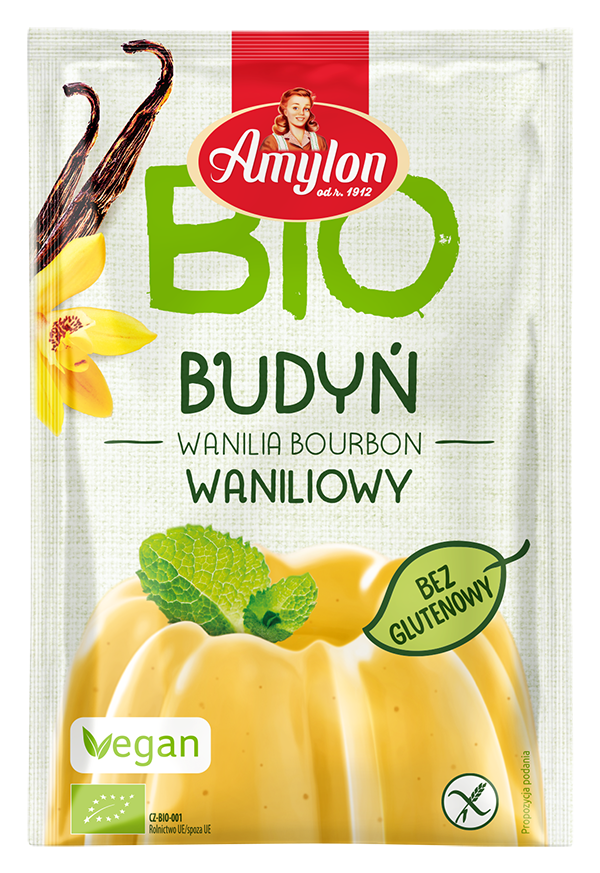 Budyń Waniliowy bezglutenowy BIO 40g - Amylon