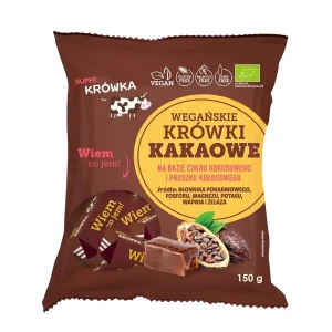 Krówki Kakaowe bezmleczne bezglutenowe BIO 150g - Super Krówka
