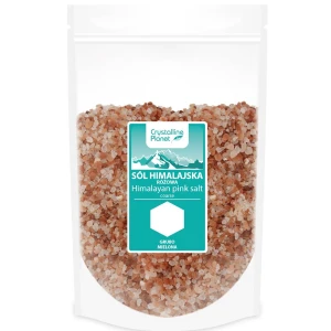 Sól Himalajska Różowa Grubo Mielona 1kg - Crystalline Planet