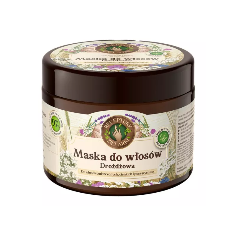 Maska Do Włosów Drożdżowa 300 ml - Receptury Zielarki