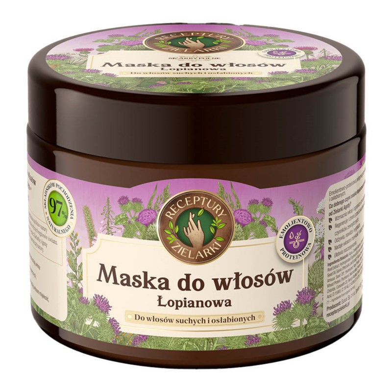 Maska Do Włosów Łopianowa 300 ml - Receptury Zielarki