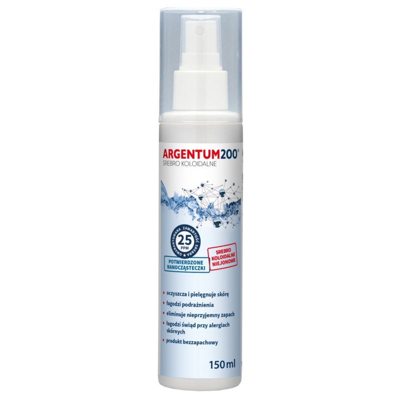 Argentum 200 Srebro Koloidalne 25ppm 150 ml - Aura Herbals