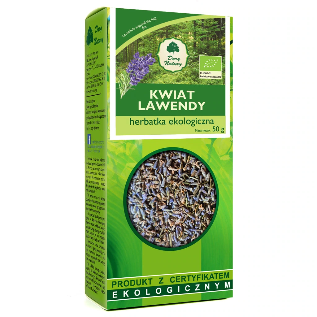 Herbatka z Kwiatu Lawendy BIO 50g - Dary Natury