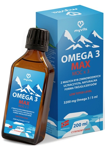Omega 3 MAX w płynie 200 ml - MyVita