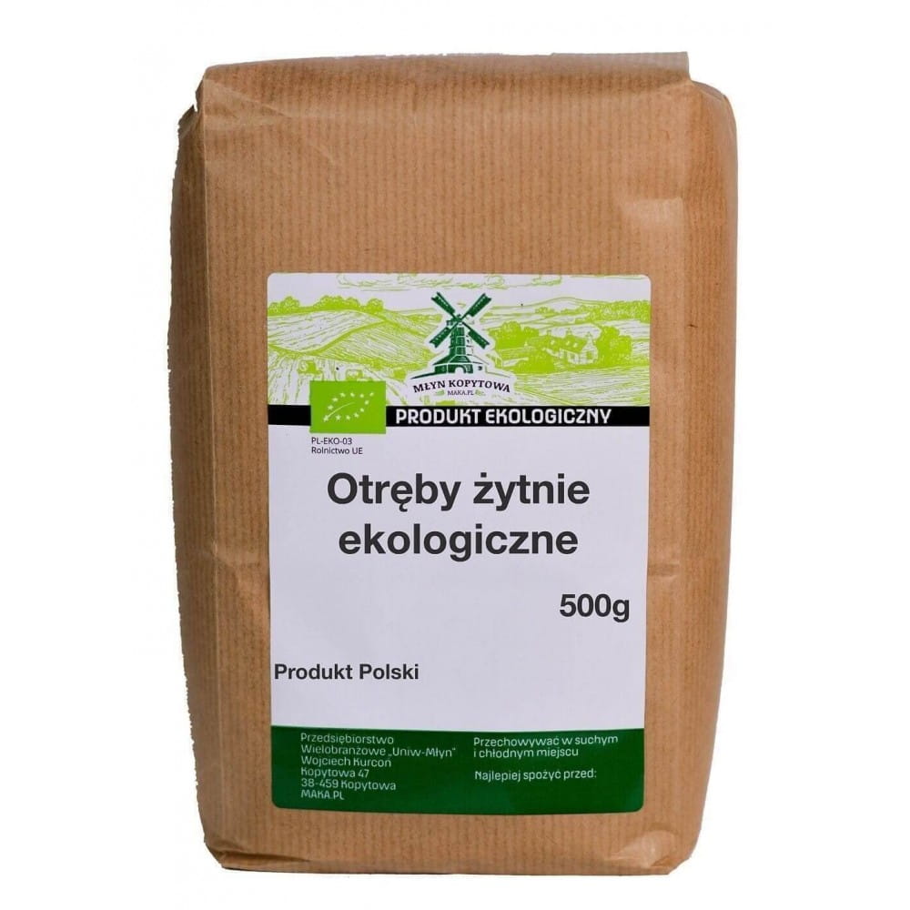 Otręby Żytnie BIO 500g - Młyn Kopytowa