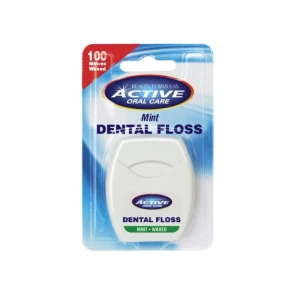 Nić Dentystyczna Active Oral Care Miętowa Woskowana Bez Fluoru 1 sztuka - Beauty Formulas