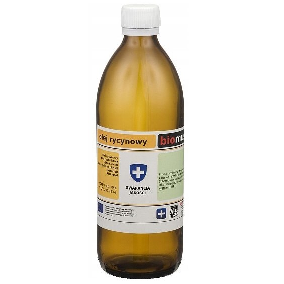 Olej Rycynowy Virgin Nierafinowany 500 ml - Biomus