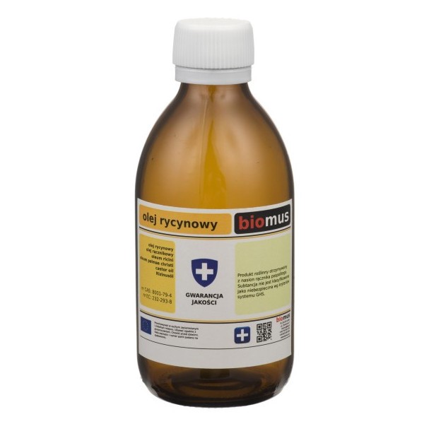 Olej Rycynowy Virgin Nierafinowany 250 ml - Biomus