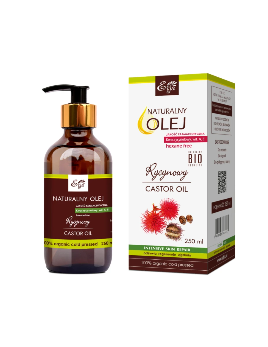 Olej Rycynowy Naturalny BIO 250 ml - Etja