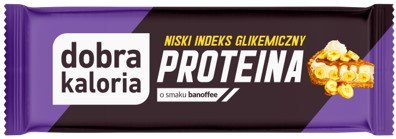 Baton Proteinowy o Smaku Banoffee z Olejem MCT 45 g - Dobra Kaloria
