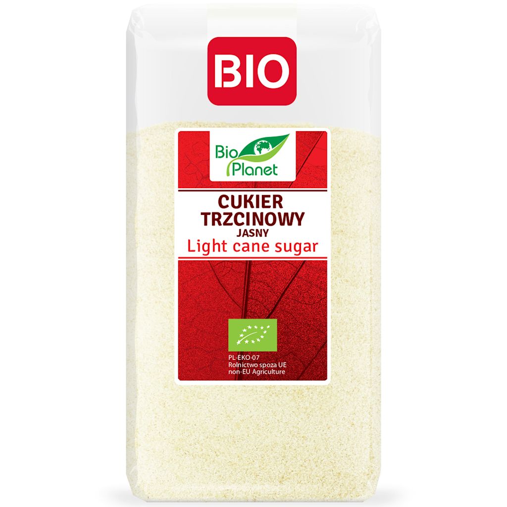 Cukier Trzcinowy Jasny BIO 500g - Bio Planet