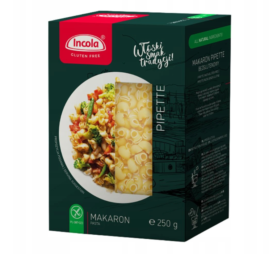 Makaron Pipette bezglutenowy 250 g - Incola