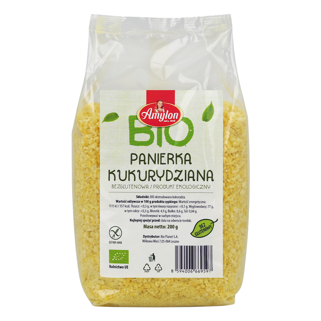 Panierka Kukurydziana bezglutenowa BIO 200 g - Amylon