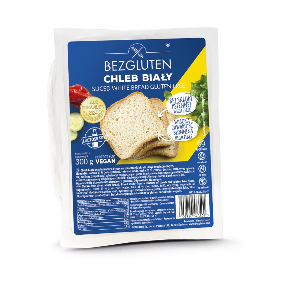Chleb Biały bezglutenowy 300g - Bezgluten