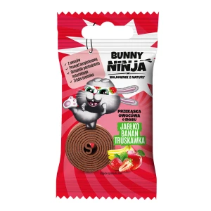 Przekąska Owocowa o Smaku Jabłko Banan Truskawka 15 g - Bunny Ninja