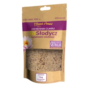 Fit Słodycz Kwiatowo-Ziołowa Zamiennik Cukru 100g - Uniphar