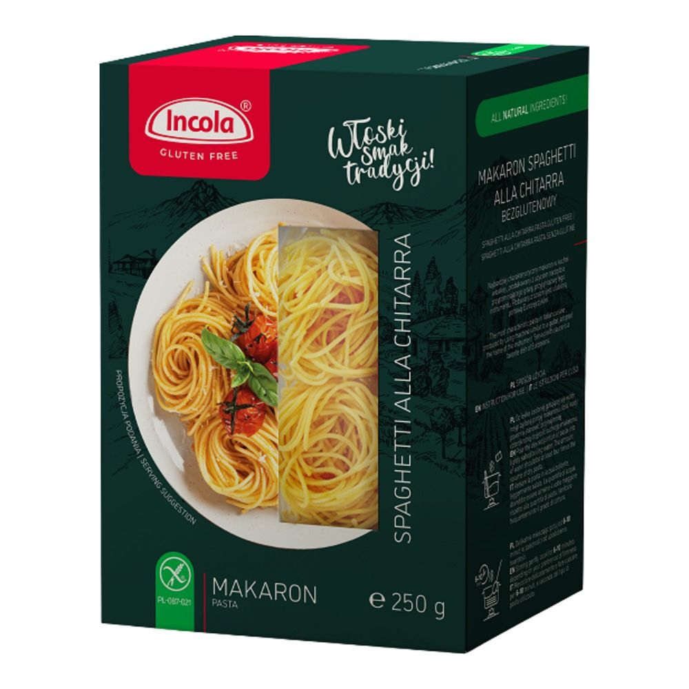 Makaron Spaghetti Alla Chitarra Bezglutenowy 250 g - Incola