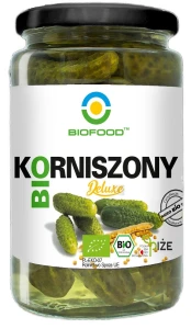 Ogórki Korniszony Deluxe bezglutenowe BIO 700 g - Bio Food