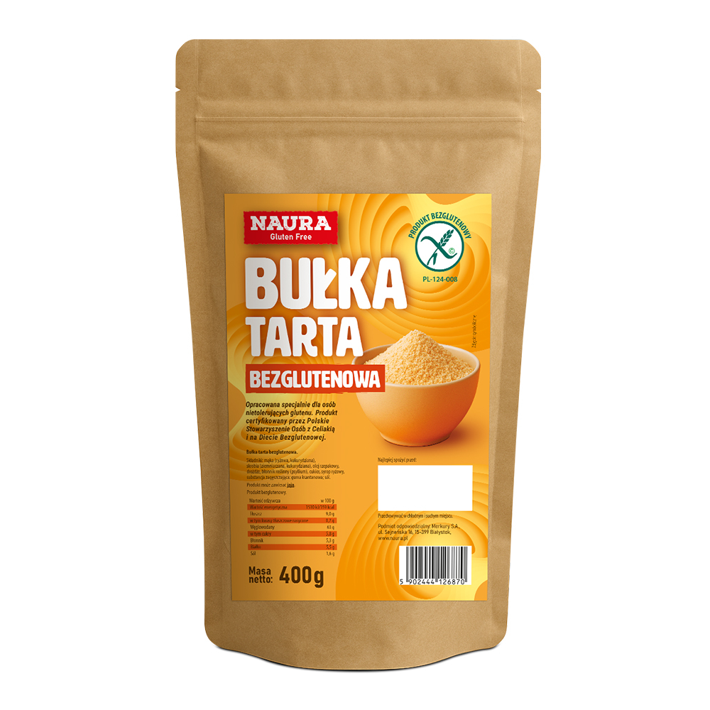 Bułka Tarta bezglutenowa 400 g - Naura
