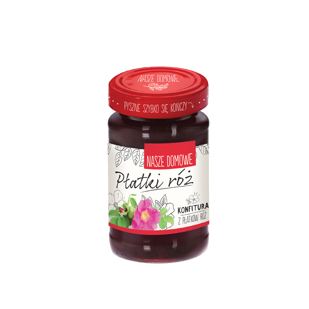 Konfitura Domowa z Płatków Róż 350 g - Premium Rosa
