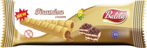 Rurki Kukurydziane z Kremem o Smaku Tiramisu bezglutenowe 18 g - Balila