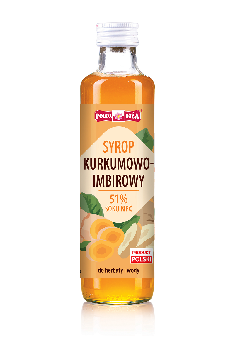 Syrop Kurkumowo Imbirowy 250 ml - Polska Róża