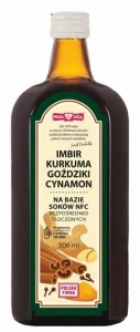 Napój Imbir Kurkuma Goździk i Cynamon NFC 500 ml - Polska Róża