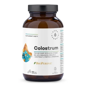Colostrum 700 mg + BioPerine 60 kapsułek - Aura Herbals