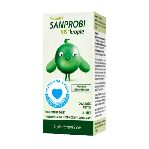 Probiotyk IBS krople bezglutenowe 5 ml - Sanprobi
