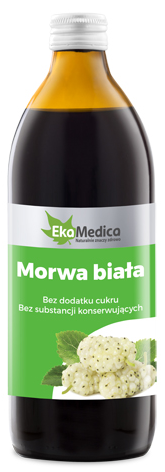 Sok Morwa Biała bez dodatku cukru 1L - EkaMedica