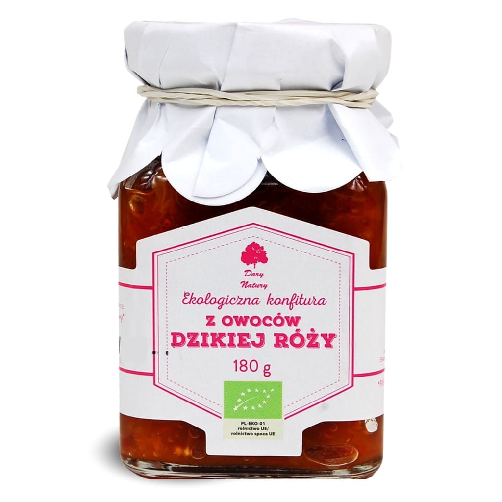 Konfitura z Dzikiej Róży BIO 180g - Dary Natury