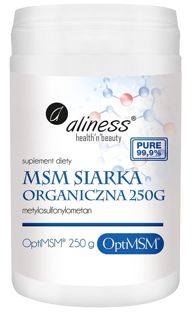 MSM Siarka Organiczna w proszku 250g - Aliness