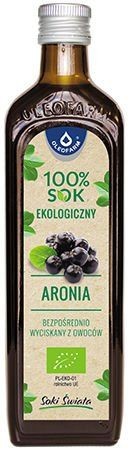 Sok z Aronii 100% BIO 490ml - Oleofarm