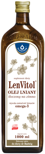 Olej Lniany LenVitol 1L - Oleofarm