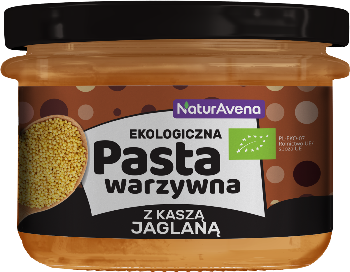 Pasta Warzywna z Kaszą Jaglaną BIO 185g - NaturAvena