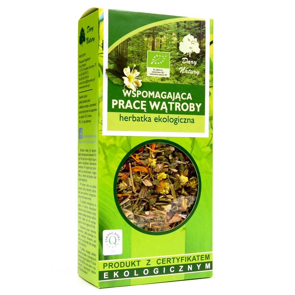 Herbatka Wspomagająca Pracę Wątroby BIO 50g - Dary Natury