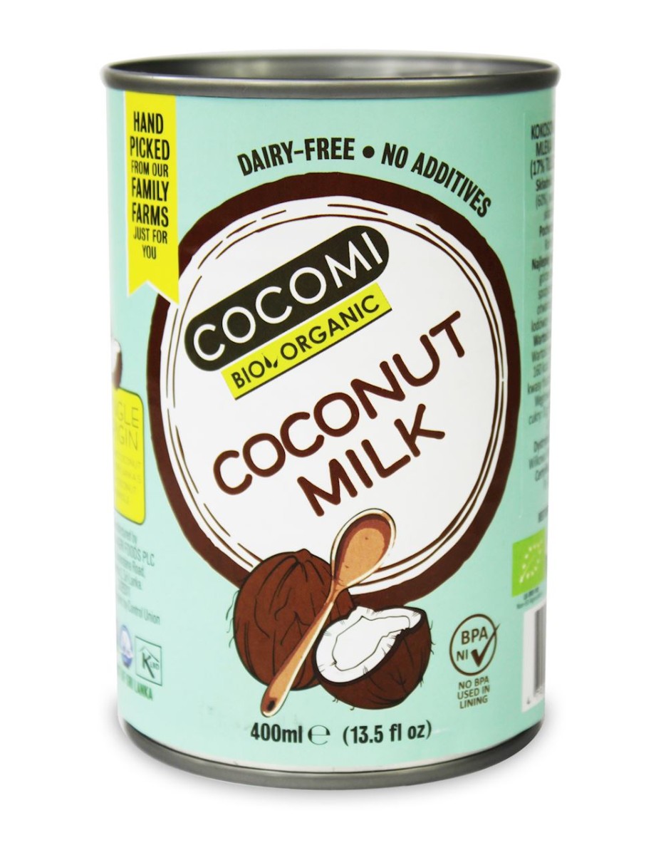 Napój Kokosowy Coconut Milk bez Gumy Guar w Puszce 17% Tłuszczu BIO 400ml - Cocomi